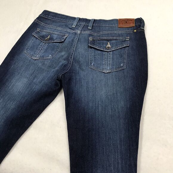 LUCKY Janet Sweet Straight Crop Jean Women 8/29 (36x26) Whisker Denim Blue Ankle - Picture 7 of 16